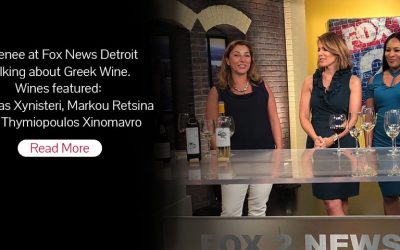 Athenee at Fox News Detroit Talking about Greek Wine. Wines featured: Tsiakkas Xynisteri, Markou Retsina and Thymiopoulos Xinomavro.